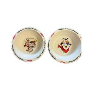 1995 Vintage Kellogg's "The Best to You Each Morning" Bowls